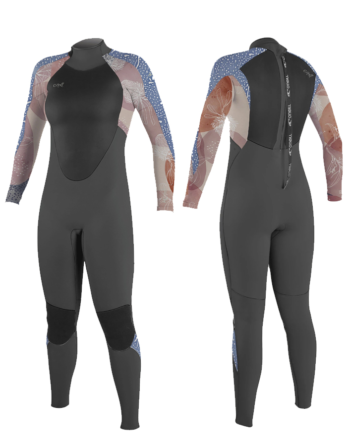 Owntop Muta Donna 3/2mm Intera In Neoprene - Maniche Lunghe, Zip Posteriore E Ginocchiere Per Surf E Immersioni