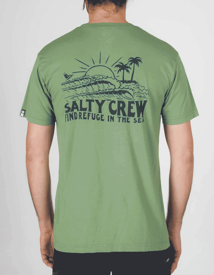 Salty Crew Shorebreak Premium T-shirt Sage - Acquista online