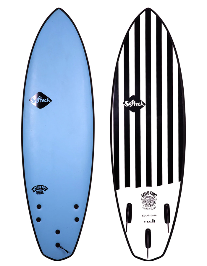 SOFTECH 5 3 5 11 TOLEDO WILDFIRE SOFTBOARD FCSII STRIPED