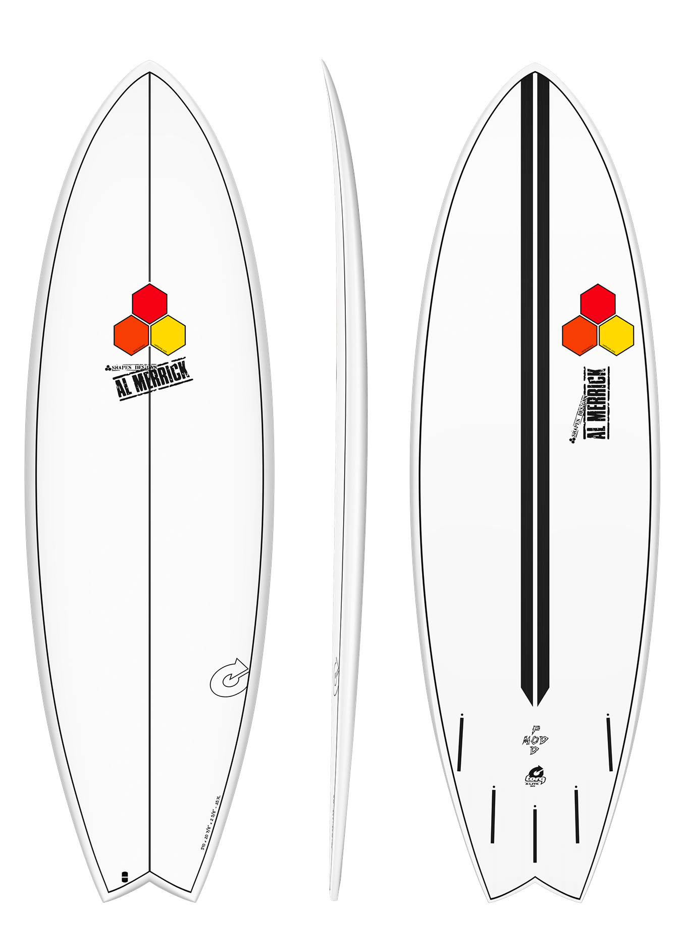 Torq Pod Mod X-Lite Channel Islands Al Merrick White Pinline