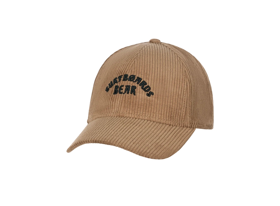 BEAR SURFBOARDS BASEBALL CAPPELLO CORDUROY KHAKI