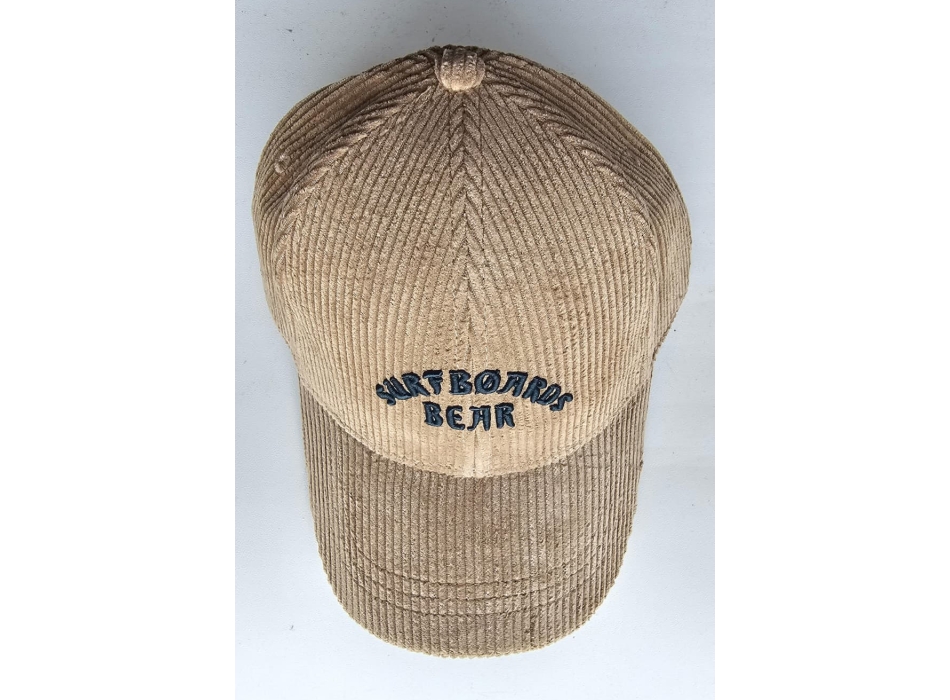 BEAR SURFBOARDS BASEBALL CAPPELLO CORDUROY KHAKI