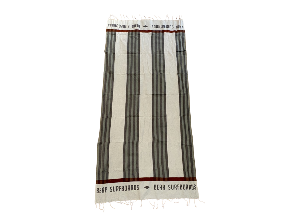 BEAR SURFBOARDS FOUTA STRIPES TELO MARE GREEN