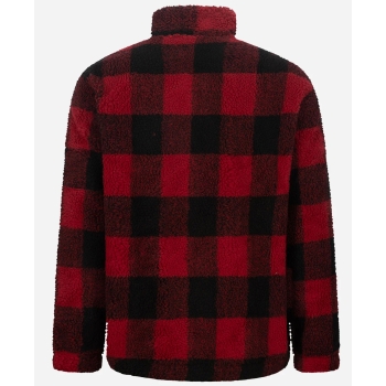 BEAR SURFBOARDS FURRY CHECKERED HALF ZIP
