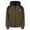 BEAR SURFBOARDS FURRY HOODIE FELPA FULL ZIP IN PILE CON CAPPUCCIO GREEN