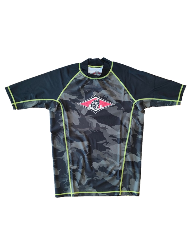 BEAR SURFBOARDS RASHGUARD ALLOVER PRINT