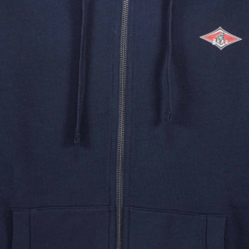 BEAR SURFBOARDS SMALL LOGO FELPA ZIP CAPPUCCIO SHADOW
