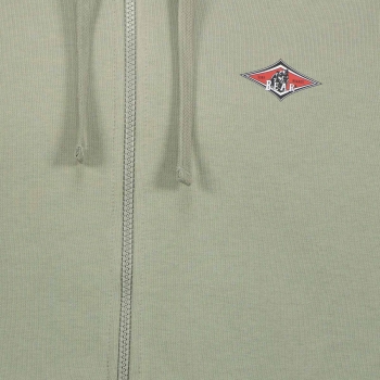 BEAR SURFBOARDS SMALL LOGO FELPA ZIP CAPPUCCIO SHADOW