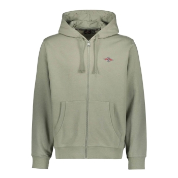 BEAR SURFBOARDS SMALL LOGO FELPA ZIP CAPPUCCIO SHADOW