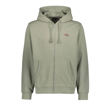 BEAR SURFBOARDS SMALL LOGO FELPA ZIP CAPPUCCIO SHADOW