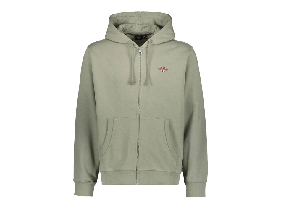 BEAR SURFBOARDS SMALL LOGO FELPA ZIP CAPPUCCIO SHADOW