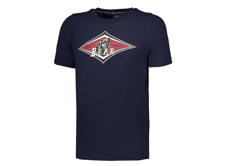 BEAR SURFBOARDS T-SHIRT BIG LOGO SKY CAPTAIN 