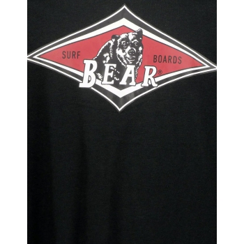 BEAR SURFBOARDS T-SHIRT LOGO BLACK