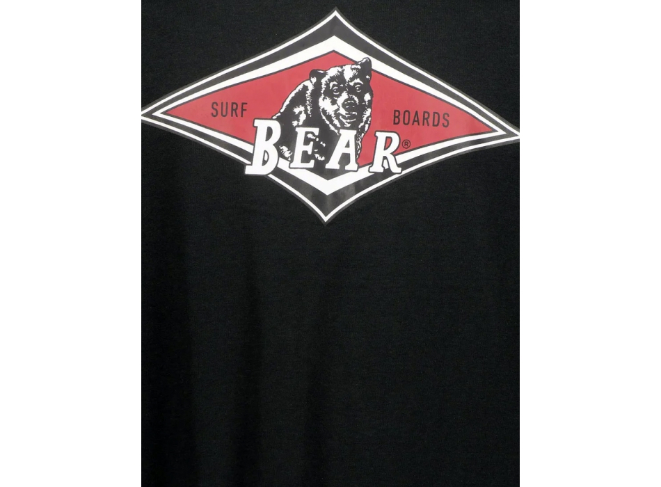 BEAR SURFBOARDS T-SHIRT LOGO BLACK