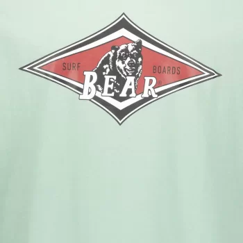 BEAR SURFBOARDS T-SHIRT LOGO LICHEN
