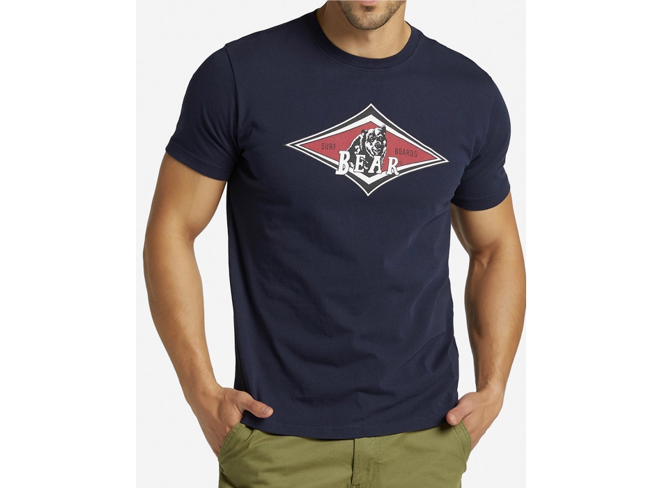 BEAR SURFBOARDS T-SHIRT LOGO SKY CAPTAIN 