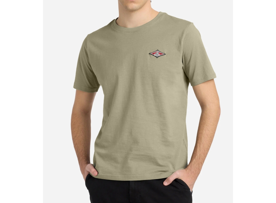 BEAR SURFBOARDS T-SHIRT SMALL LOGO BROWN RICE