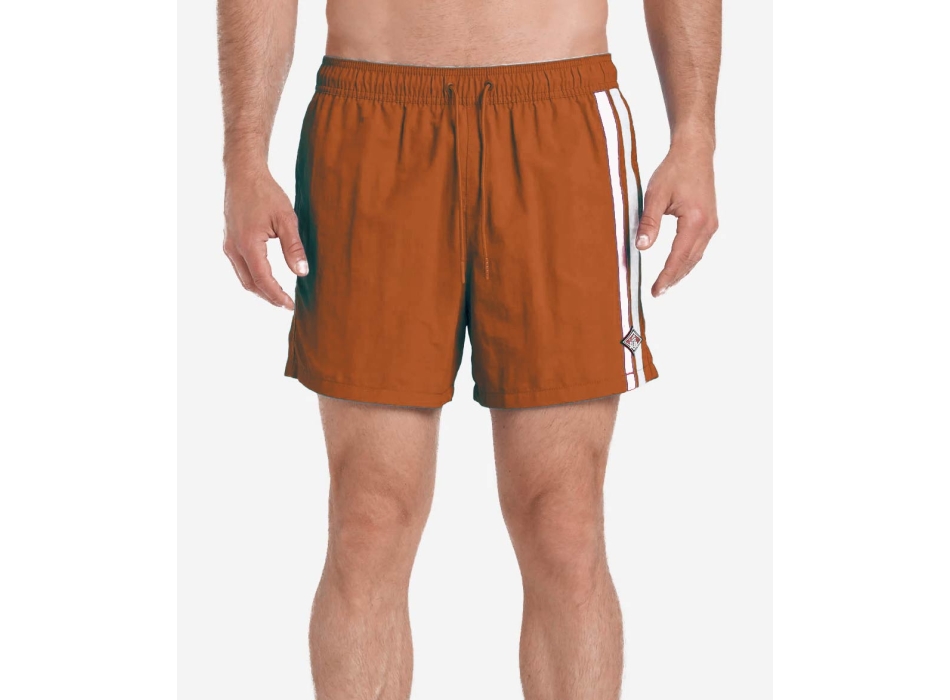 BEAR SURFBOARDS VOLLEY STRIPES SHORTS LANGOUSTINO