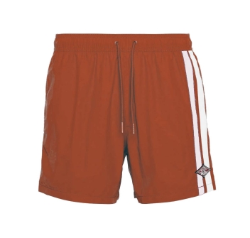 BEAR SURFBOARDS VOLLEY STRIPES SHORTS LANGOUSTINO