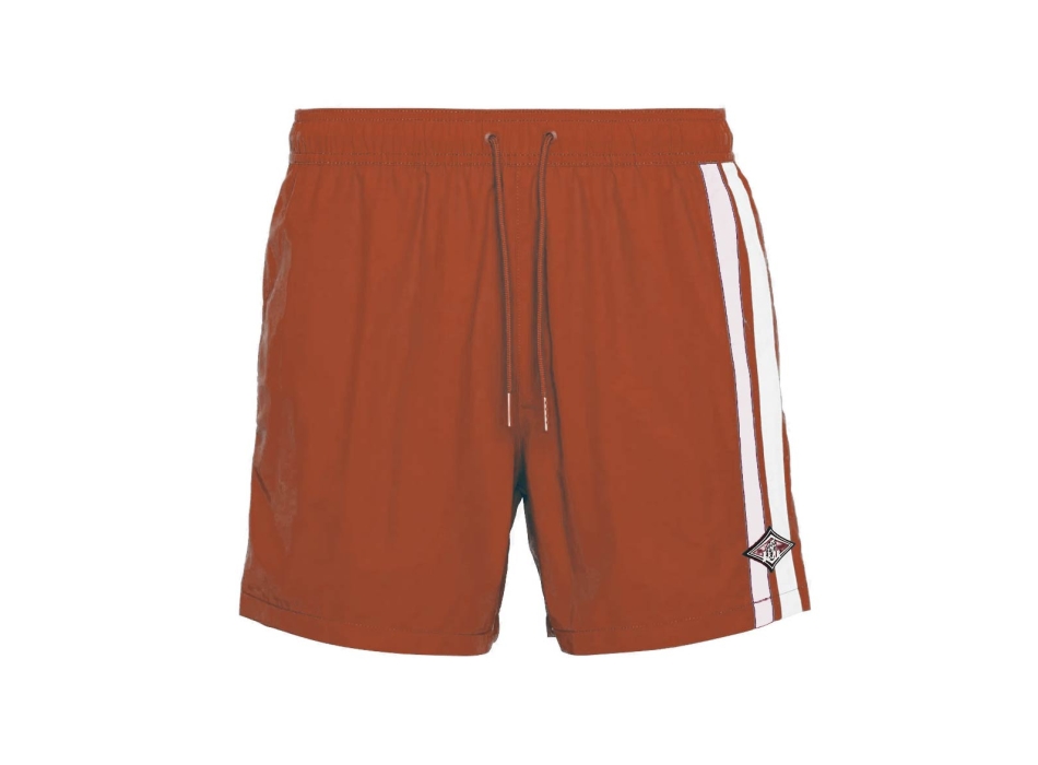 BEAR SURFBOARDS VOLLEY STRIPES SHORTS LANGOUSTINO
