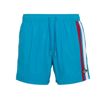BEAR SURFBOARDS VOLLEY STRIPES SHORTS MOSAIC BLUE