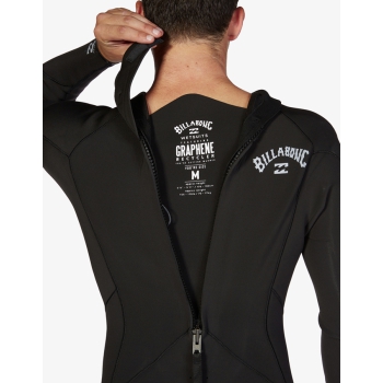 BILLABONG 3/2 ABSOLUTE MUTA BACKZIP BLACK