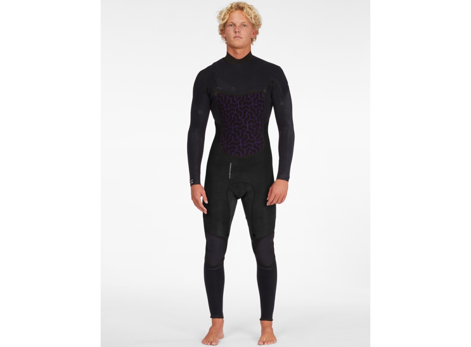 BILLABONG 5/4 ABSOLUTE PLUS MUTA CHEST ZIP BLACK