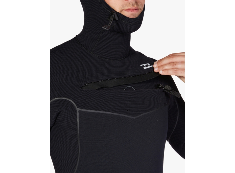 BILLABONG 5/4 FURNACE CHEST ZIP CON CAPPUCCIO MUTA INVERNALE