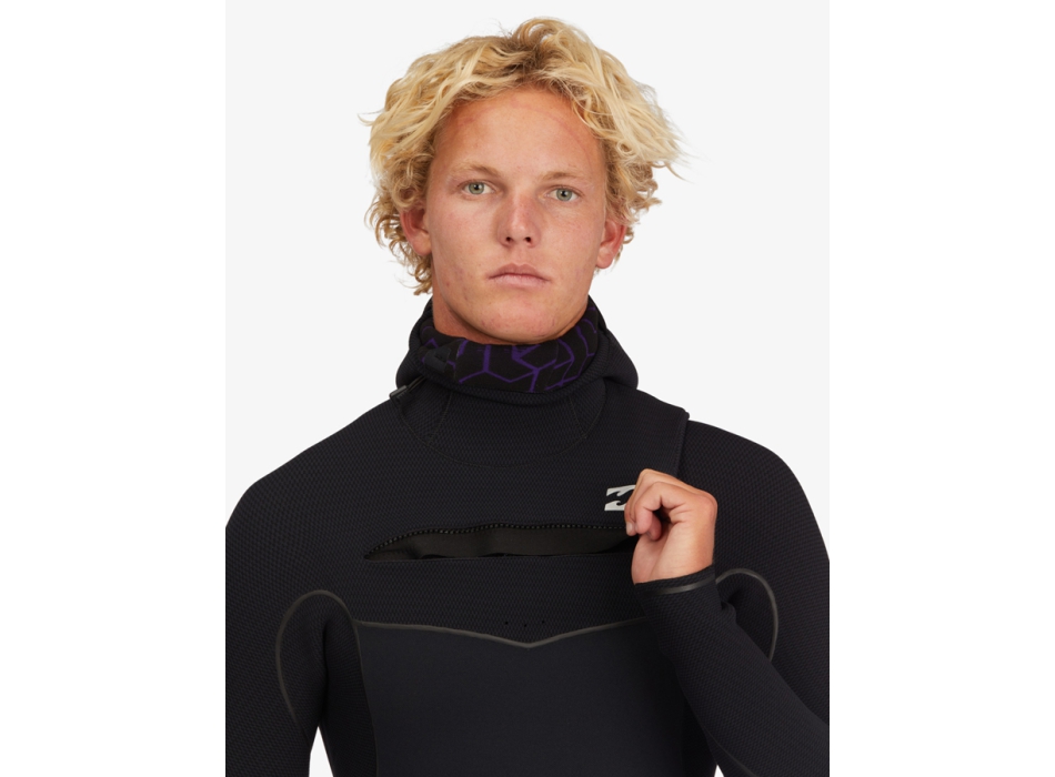 BILLABONG 5/4 FURNACE CHEST ZIP CON CAPPUCCIO MUTA INVERNALE
