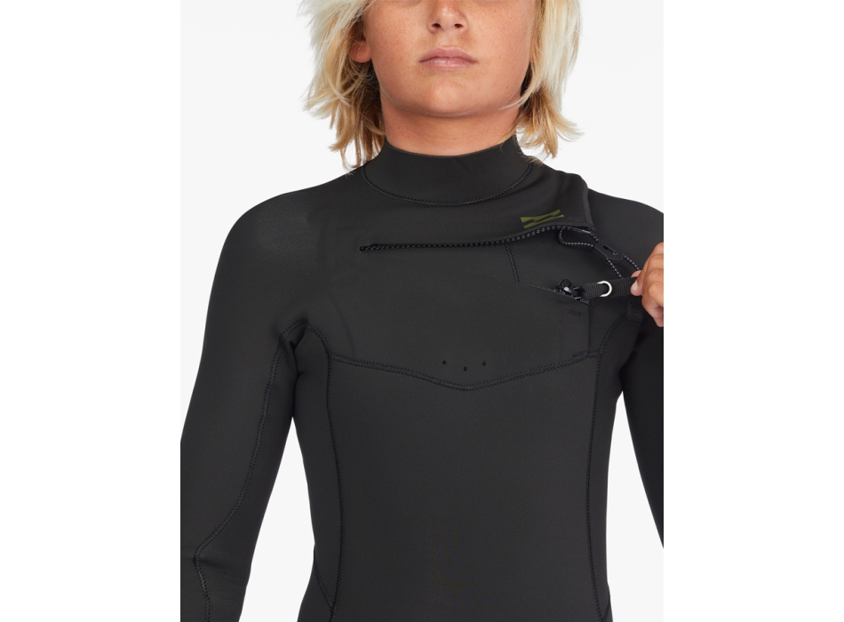 BILLABONG ABSOLUTE 4/3 MM CHEST ZIP MUTA RAGAZZO MILITARY