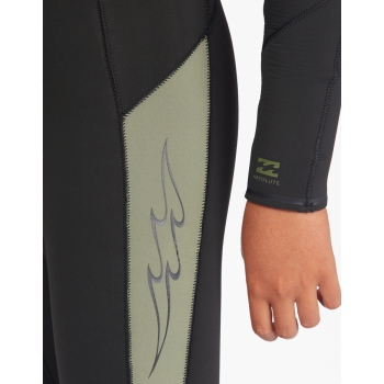 BILLABONG ABSOLUTE 5/4 CHEST ZIP MUTA CON CAPPUCCIO RAGAZZO MILITARY