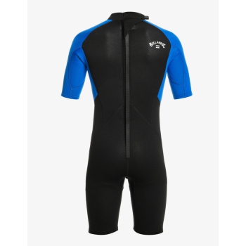 BILLABONG INTRUDER 2/2 MM BACK ZIP MUTA CORTA RAGAZZO BLUE