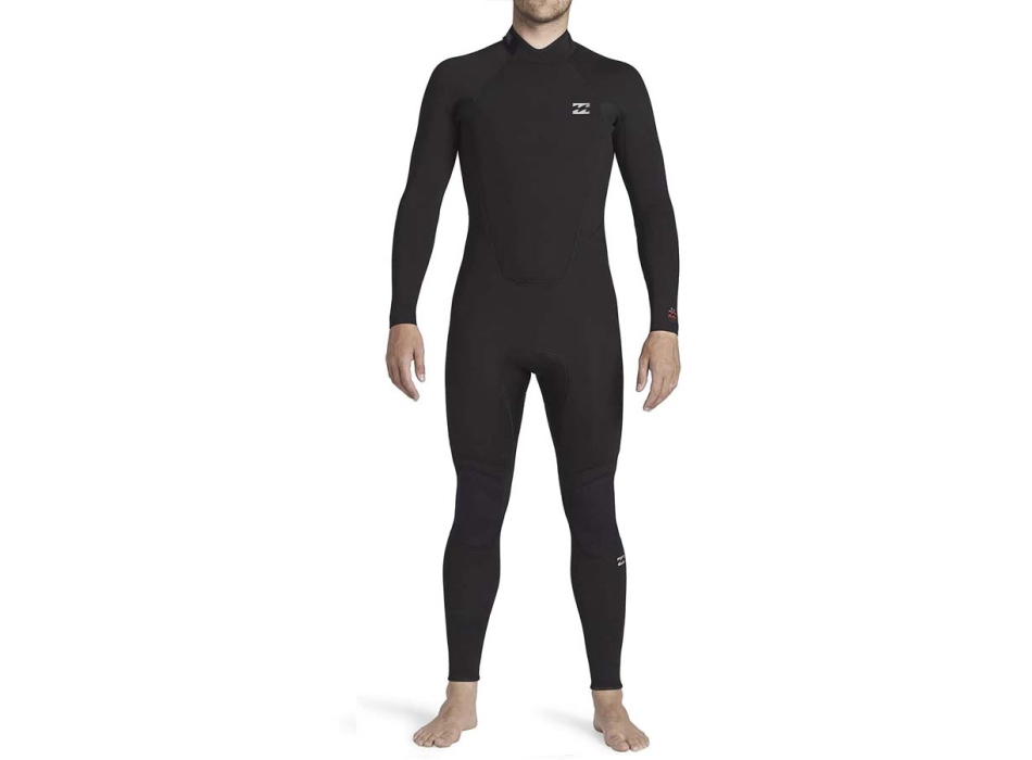 BILLABONG INTRUDER 3/2 MM BACK ZIP BLACK