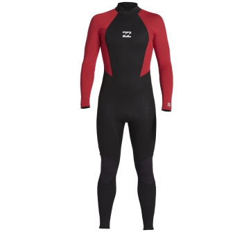 BILLABONG INTRUDER 5/4 MM BACK ZIP MUTA RAGAZZO RED