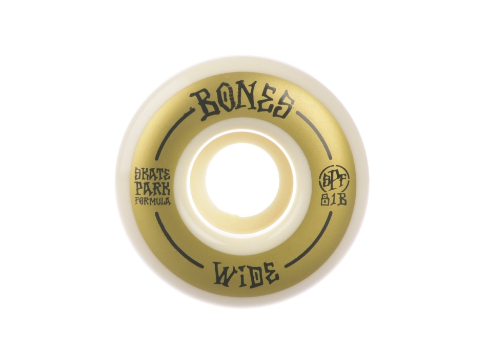 BONES SKATEBOARDS WHEELS SKATEPARK FORMULA BASIC WIDE 81B 54MM