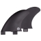 CAPTAIN FIN 3.75" SIDE BITERS PINNE LATERALI ATTACCO FCS BLACK