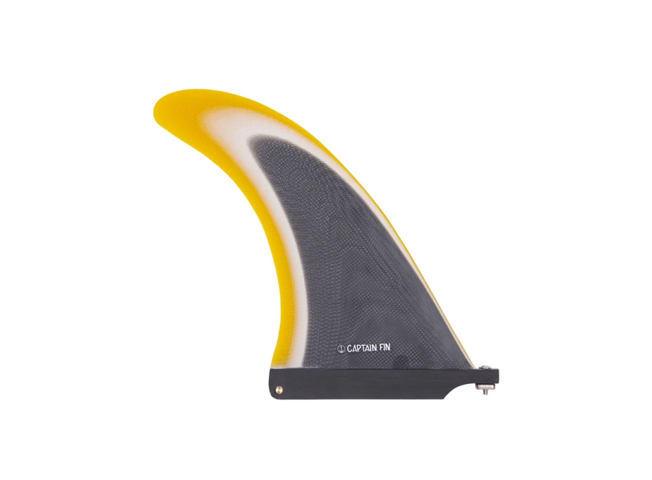 CAPTAIN FIN 8'' TYLER WARREN RAKED PINNA LONGBOARD BLACK WHITE GOLD