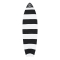 CAPTAIN FIN 5'2" - 6'6" BOARDSOCK SACCA HYBRID STRETCH MORBIDA BLACK WHITE