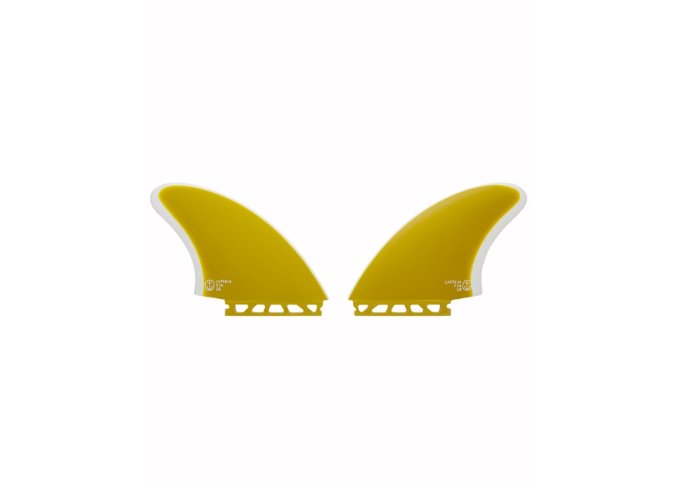 CAPTAIN FIN CF KEEL TWIN YELLOW SINGLE TAB