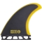 CAPTAIN FIN CHEMISTRY SET THRUSTER FIBERGLASS SINGLE TAB MEDIUM BLACK/YELLOW