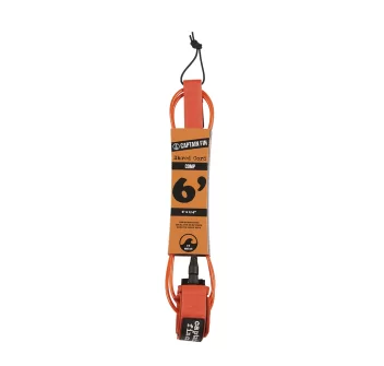 CAPTAIN FIN SHRED CORD LEASH 6' COMP ORANGE