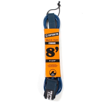 CAPTAIN FIN SHRED CORD LEASH 8' STANDARD NAVY