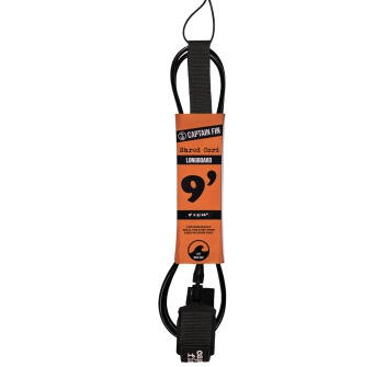 CAPTAIN FIN SHRED CORD LEASH 9' STANDARD BLACK