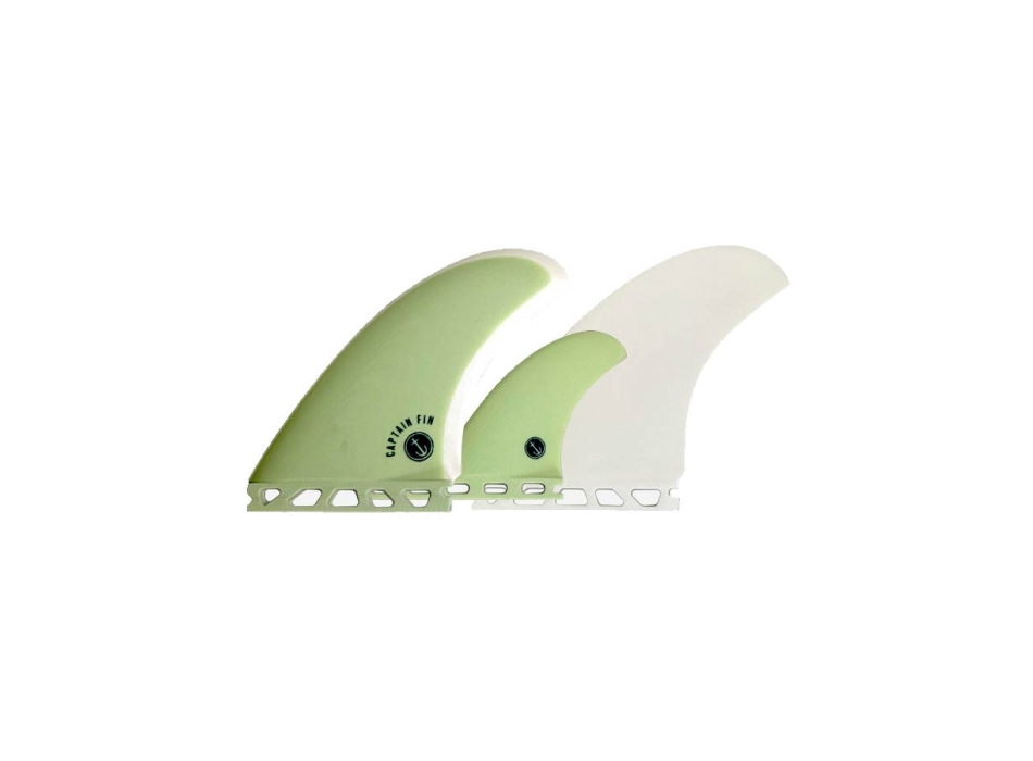 CAPTAIN FIN TYLER TWIN+1 ESPECIAL FIBERGLASS SINGLE TAB BLACK