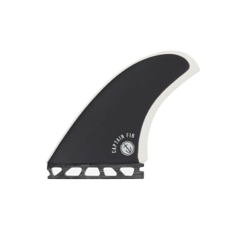 CAPTAIN FIN TYLER TWIN+1 ESPECIAL FIBERGLASS SINGLE TAB BLACK