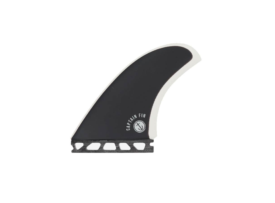 CAPTAIN FIN TYLER TWIN+1 ESPECIAL FIBERGLASS SINGLE TAB BLACK