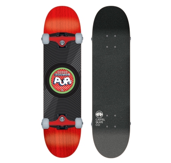 CARTEL SKATEBOARD POPS RED