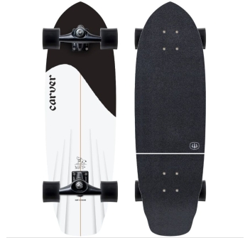 CARVER BLACK TIP 32,5" SURFSKATE COMPLETO