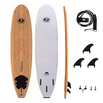 CBC FUN 7'0" CALIFORNIA BEAR SERIES WOOD SOFTBOARD