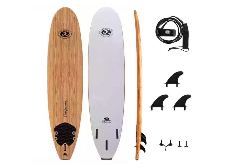 CBC FUN 7'0" CALIFORNIA BEAR SERIES WOOD SOFTBOARD